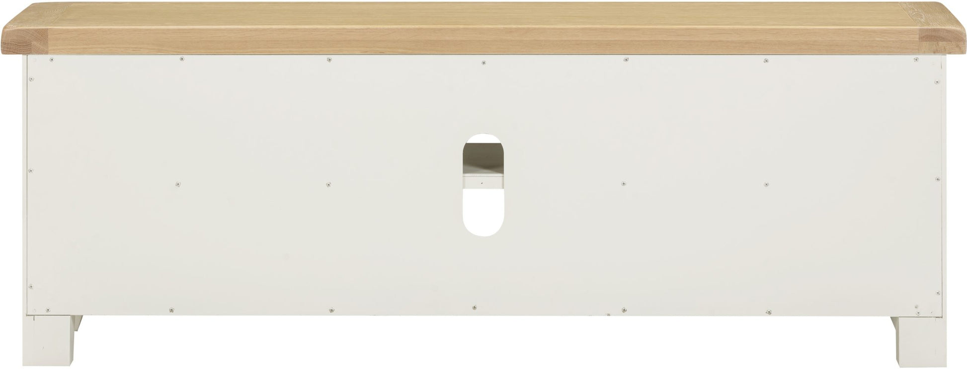 Windsor Straight TV Unit - Ivory/Oak