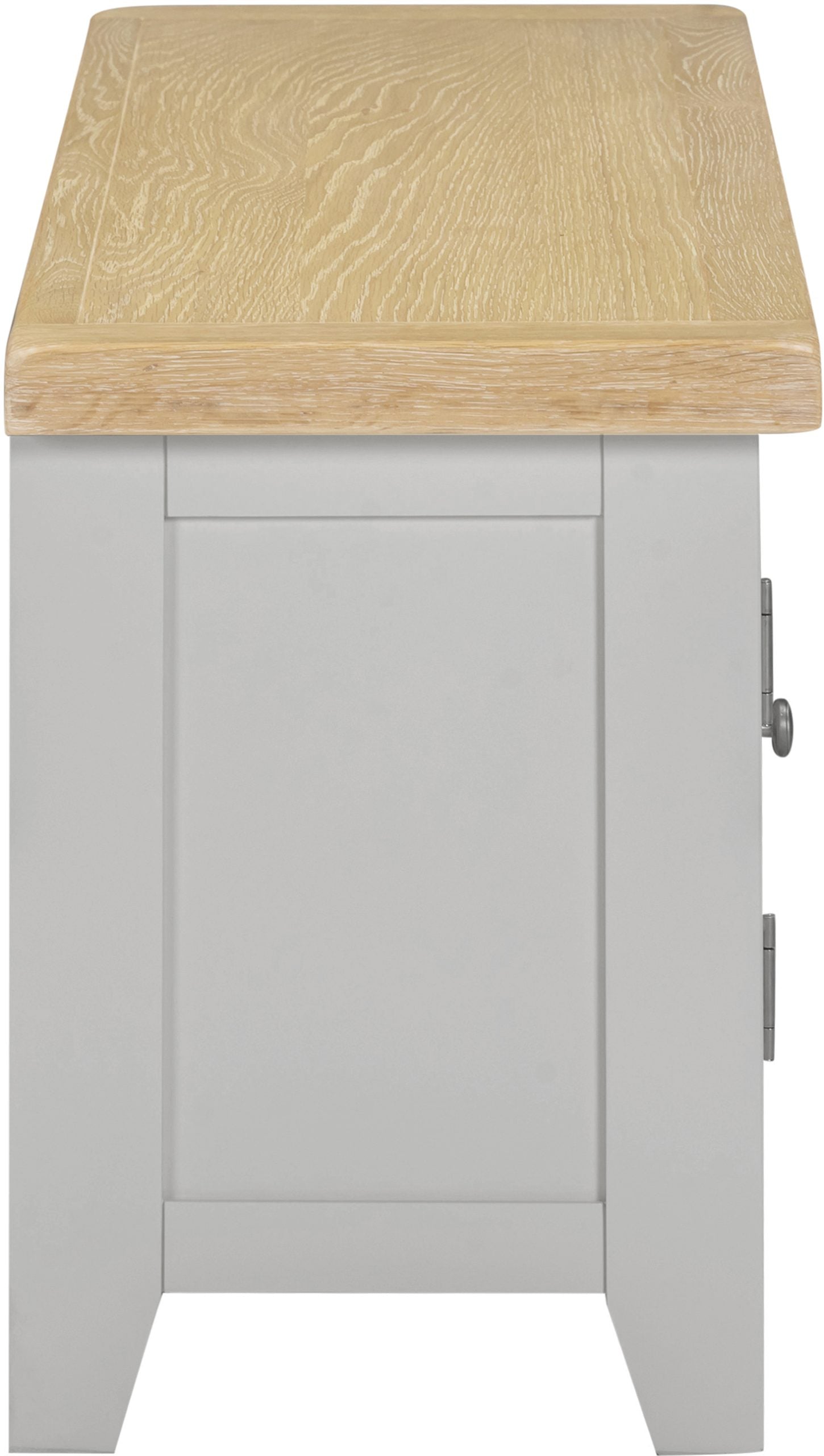 Windsor Straight TV Unit - Pebble Grey/Oak