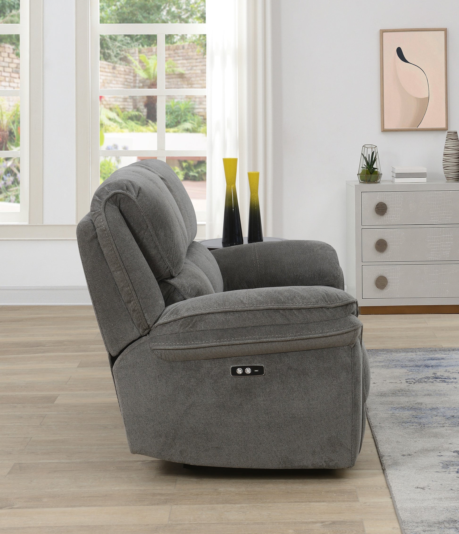 Westbury 2 Seater Electric Recliner Sofa- Stone