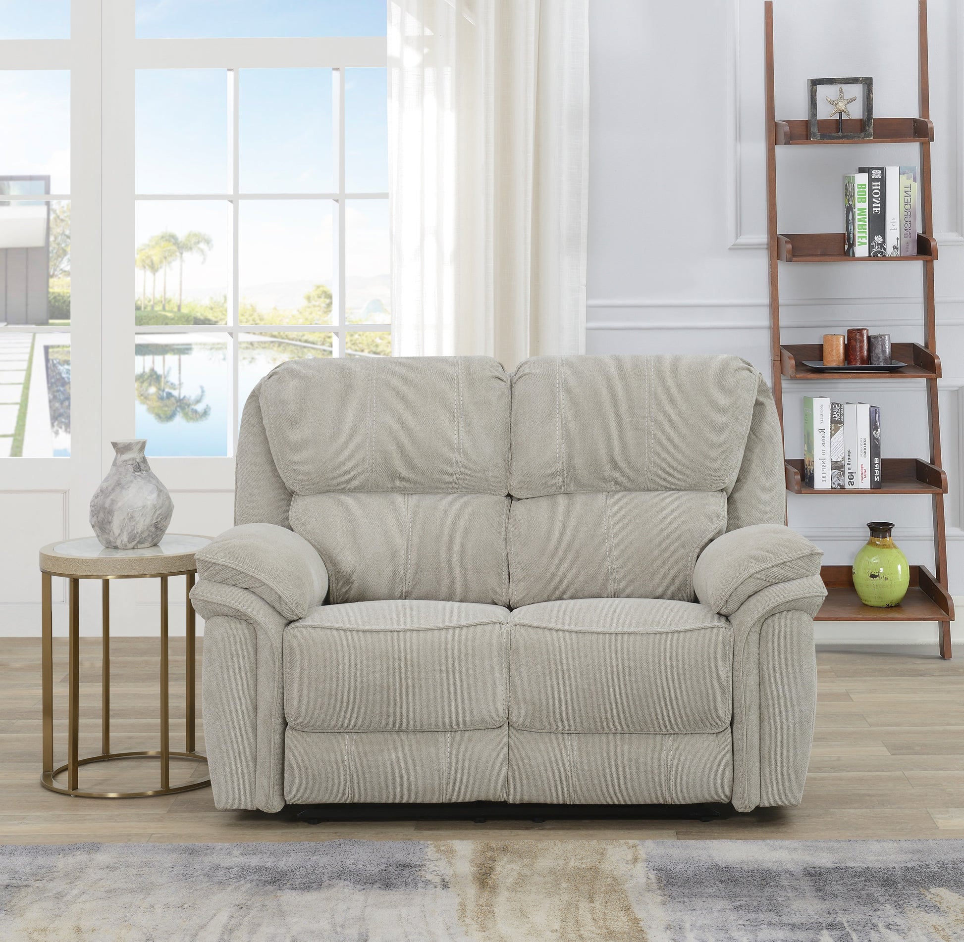 Westbury 2 Seater Manual Recliner Sofa- Beige