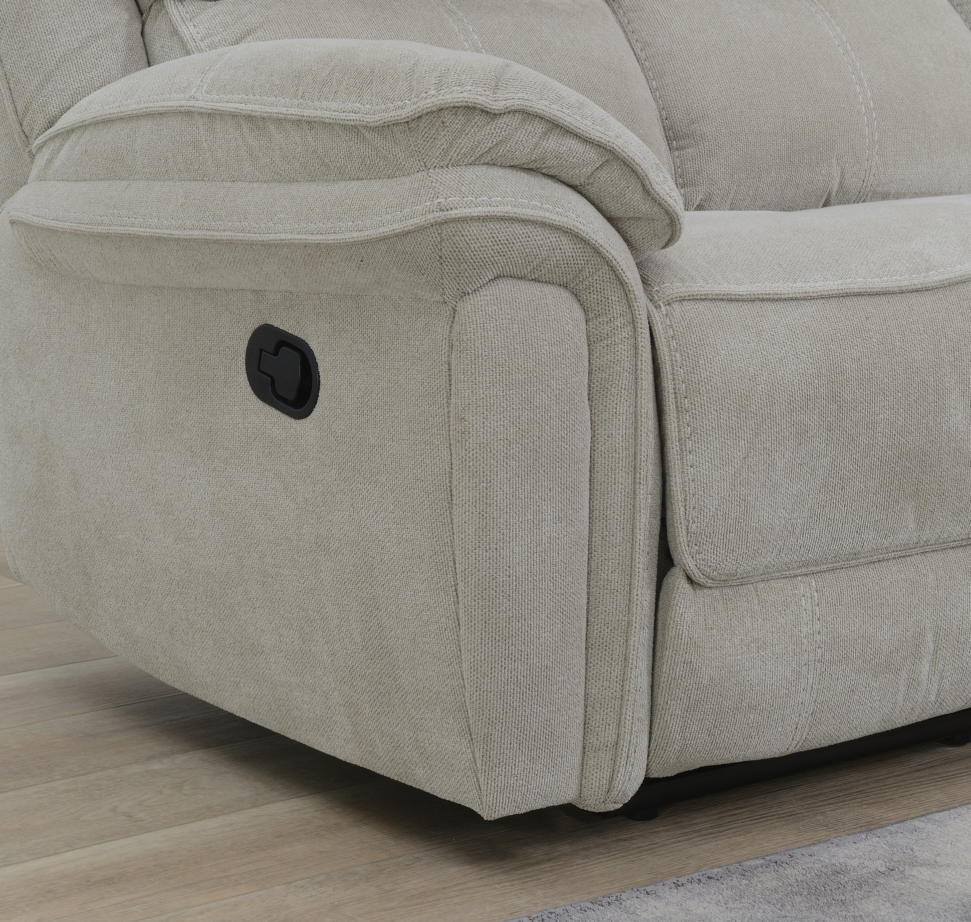 Westbury 3 Seater Manual Recliner Sofa- Beige