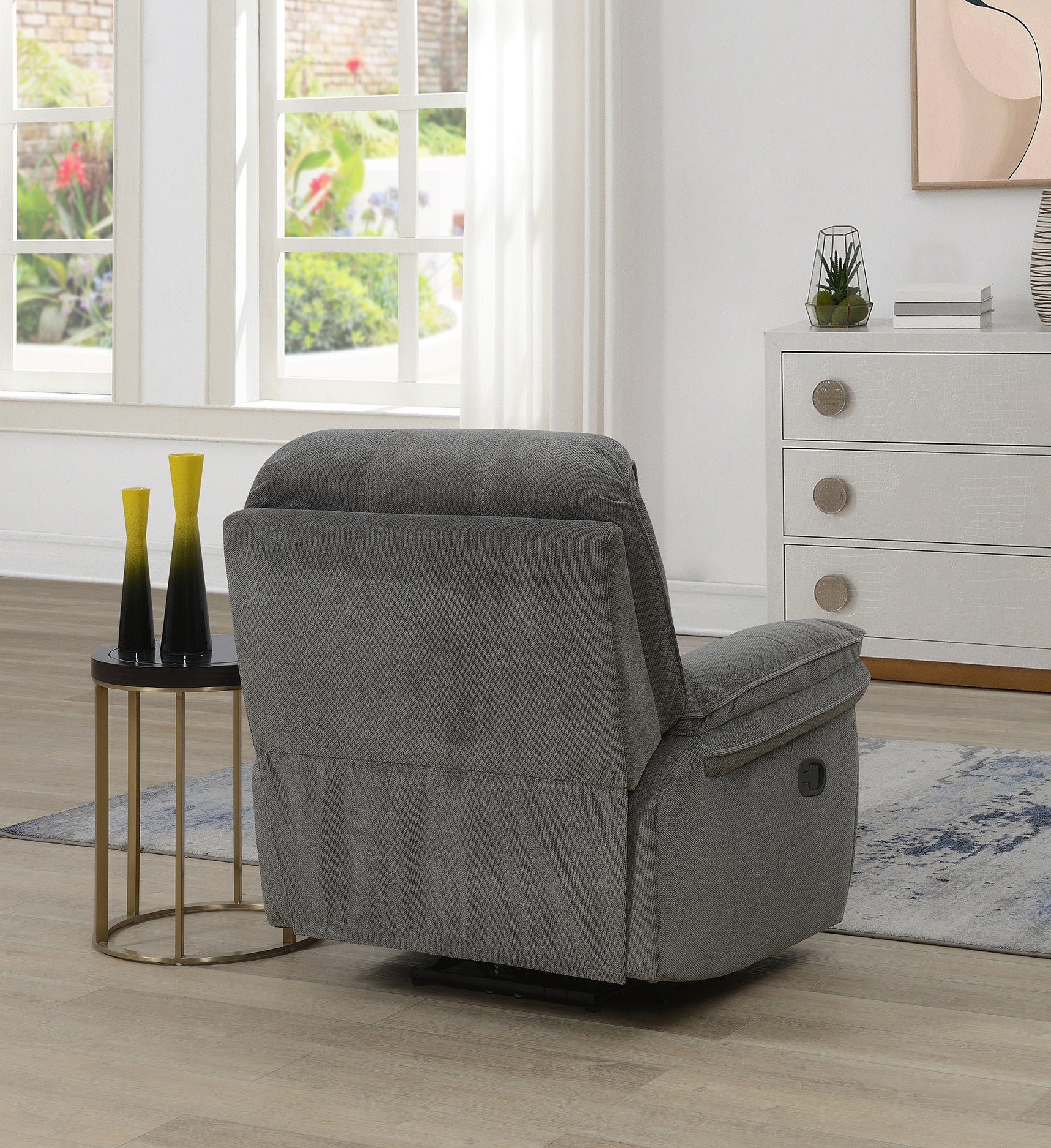 Westbury Manual Recliner Armchair- Stone