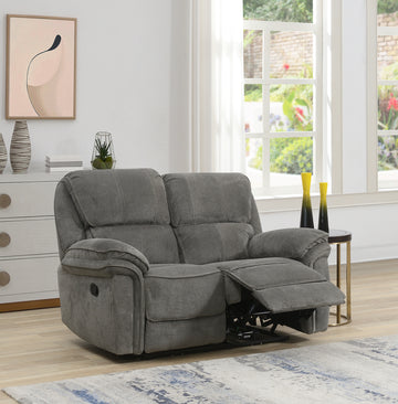 Westbury 2 Seater Manual Recliner Sofa- Stone