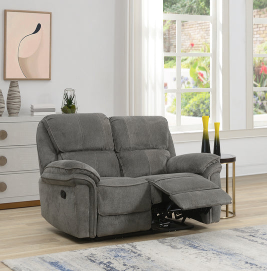 Westbury 2 Seater Manual Recliner Sofa- Stone