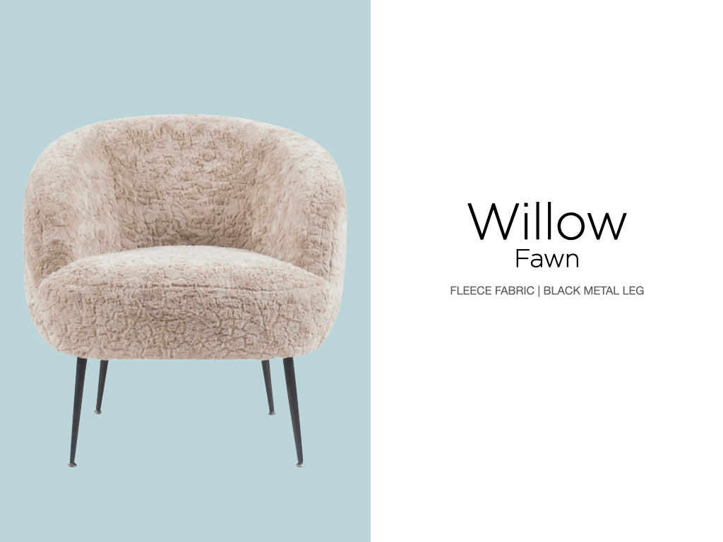 Willow Bedroom Chair - Fawn