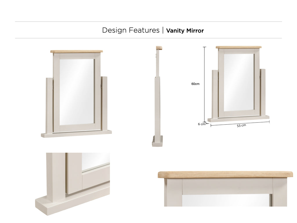Windermere Painted Dressing Table & Stool- Mirror optional