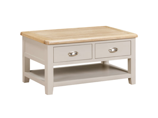 Windermere 2 Drawer Coffee Table-  Painted