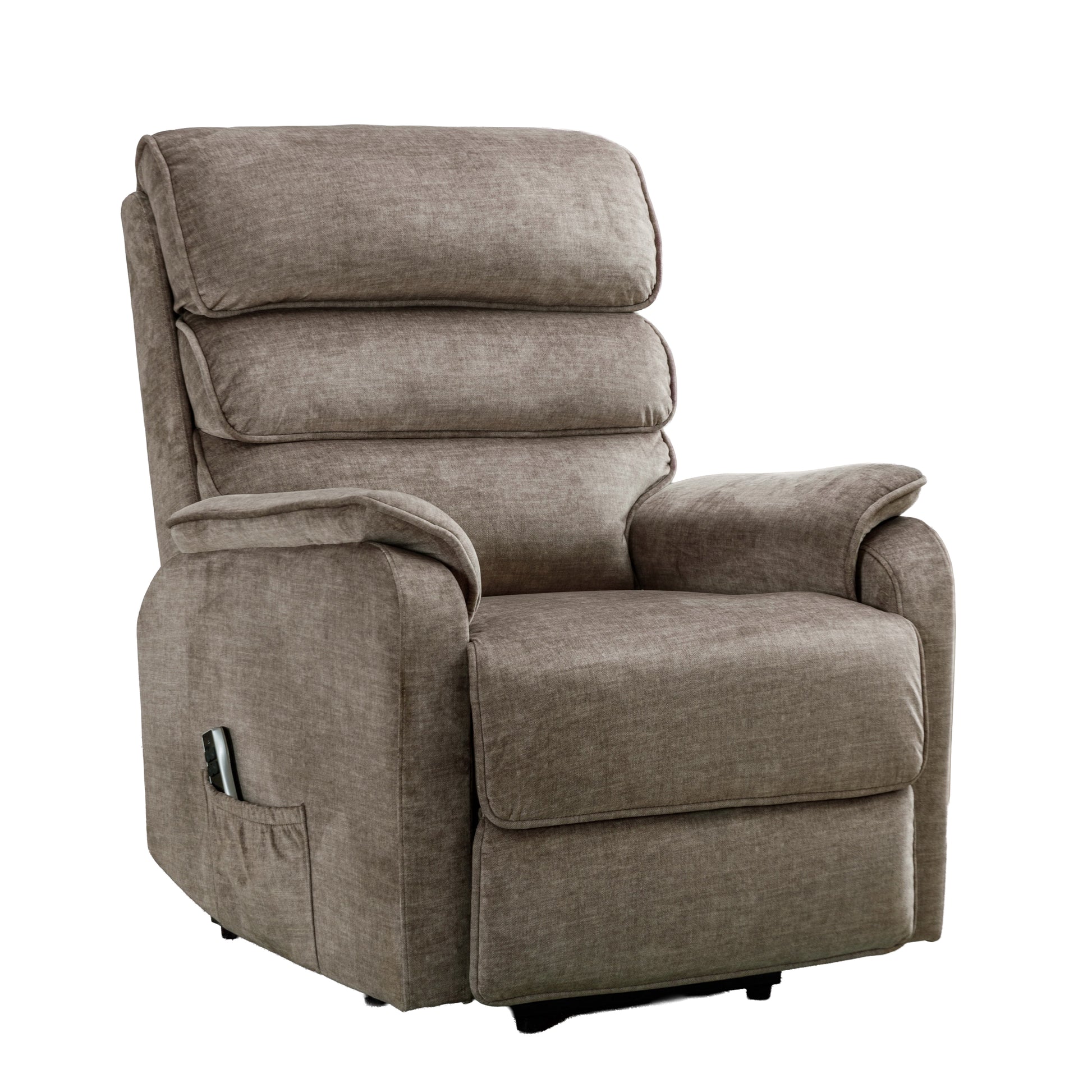 Savoy Electric Lift & Tilt Dual Motor Chair - Taupe