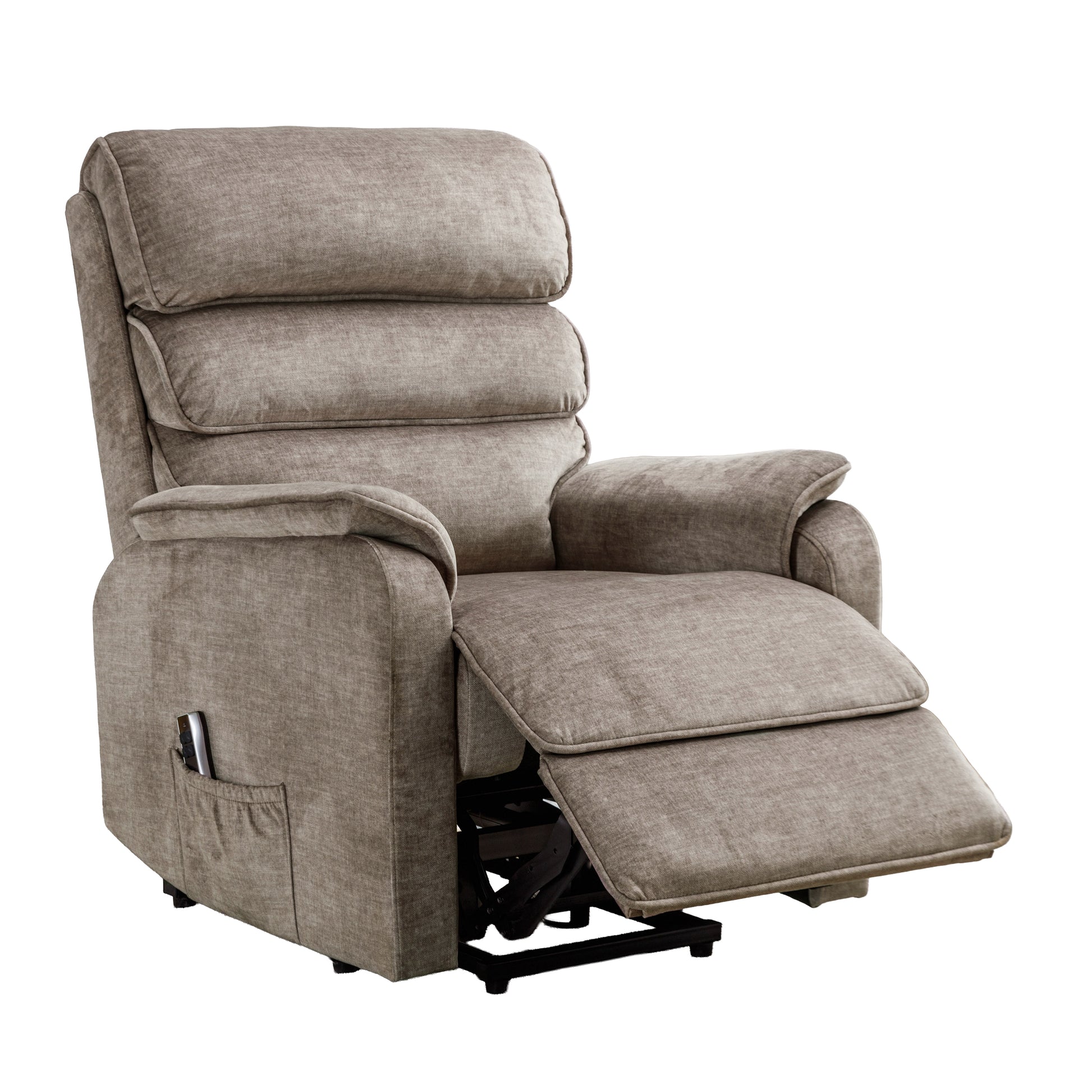 Savoy Electric Lift & Tilt Dual Motor Chair - Taupe