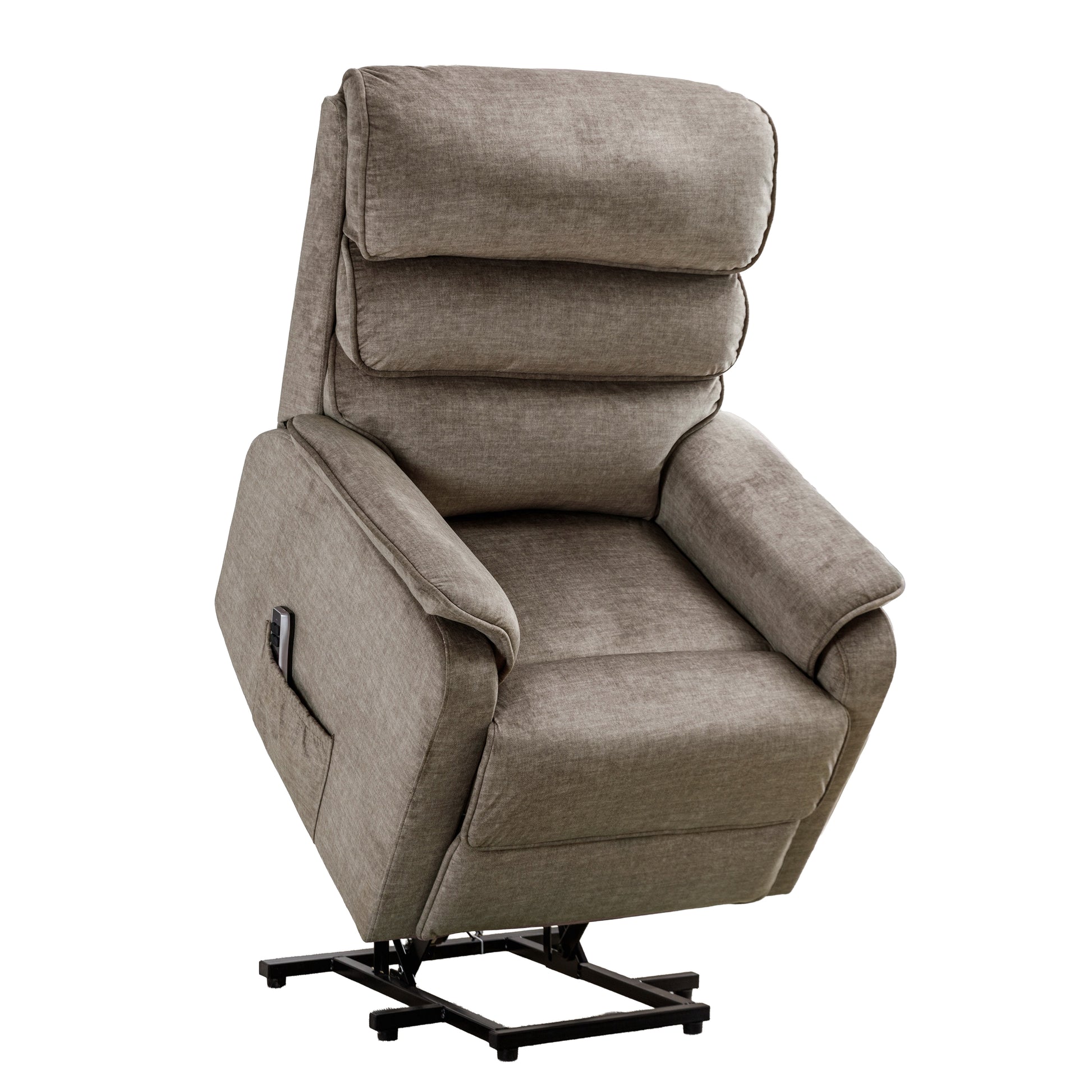 Savoy Electric Lift & Tilt Dual Motor Chair - Taupe