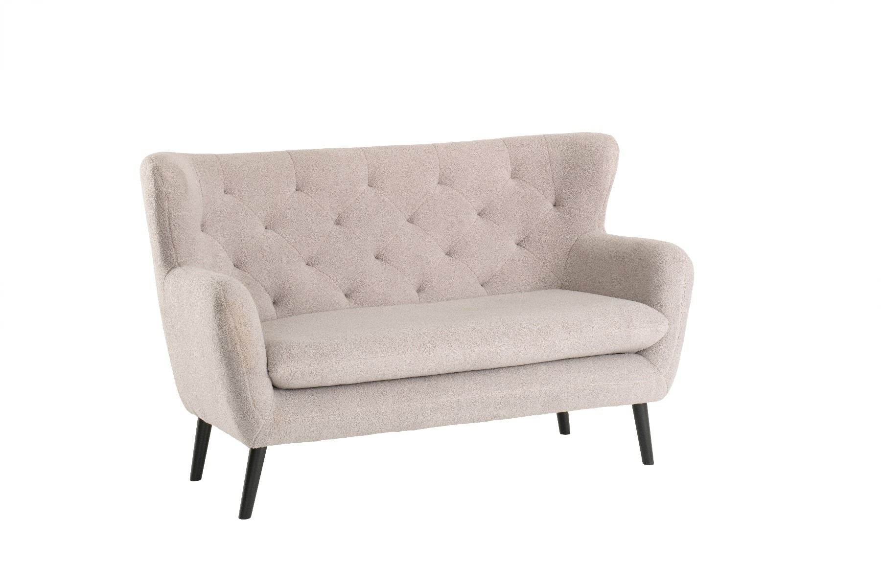 Yak 2 Seater Sofa - Short Faux Sheepskin - Grey