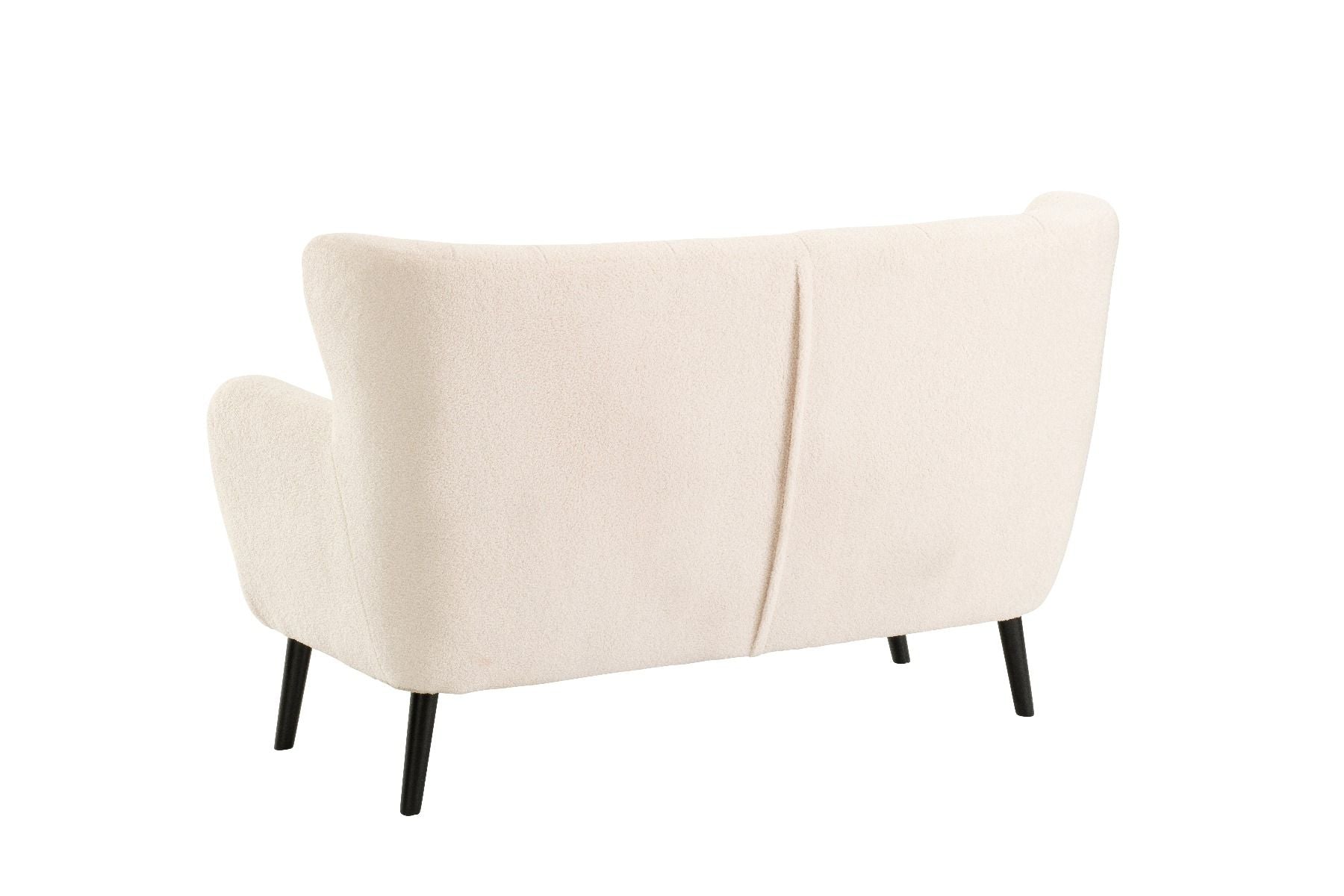 Yak 2 Seater Sofa - Short Faux Sheepskin - White