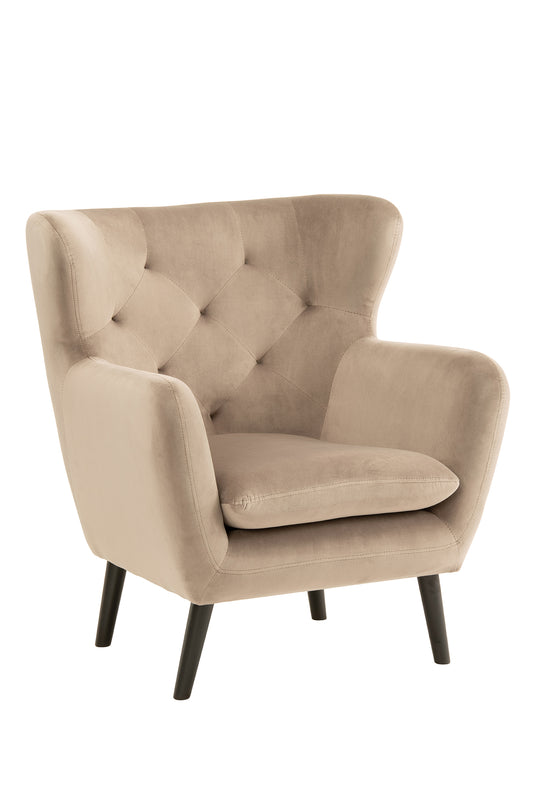 Yak Armchair - Mink - Velvet