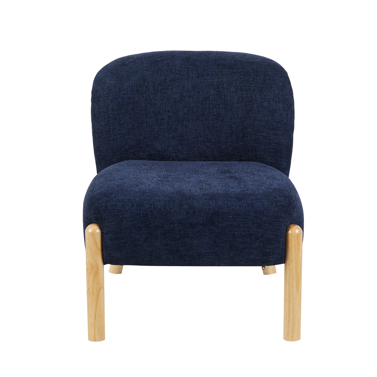Alana in Denim Blue, accent chair front view