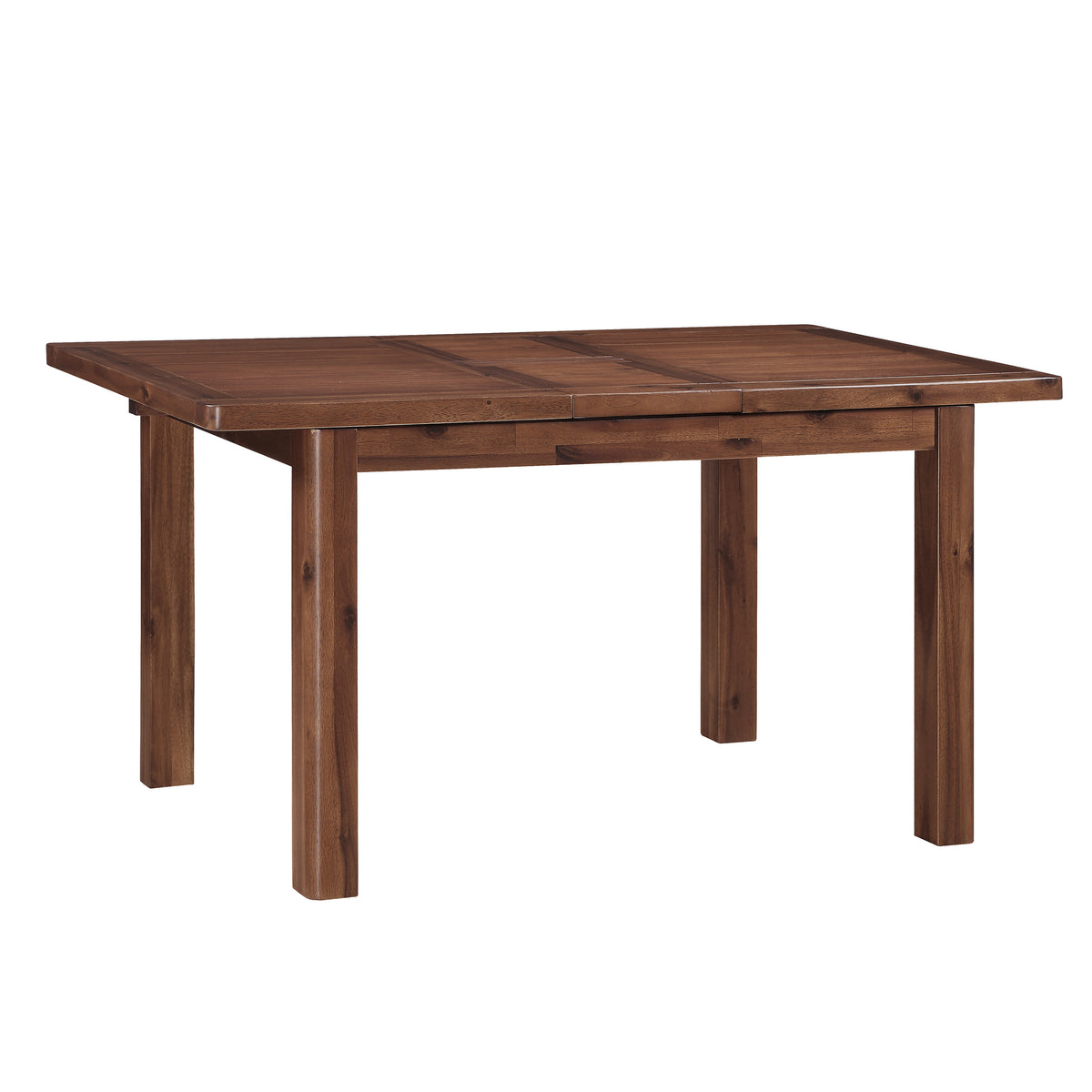 Andorra Acacia 120-150cm Butterfly Extending Dining Table, isolated closed table