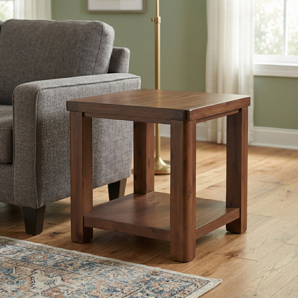 Andorra Acacia End Table, alternative room setting