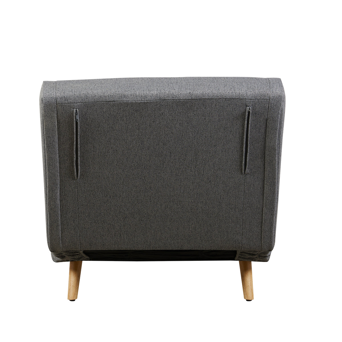 Freya Grey accent chair bed, rear