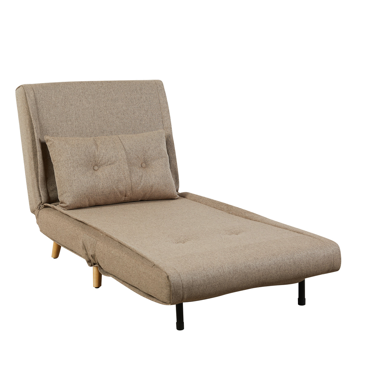 Freya Wheat accent chair bed, chaise lounge
