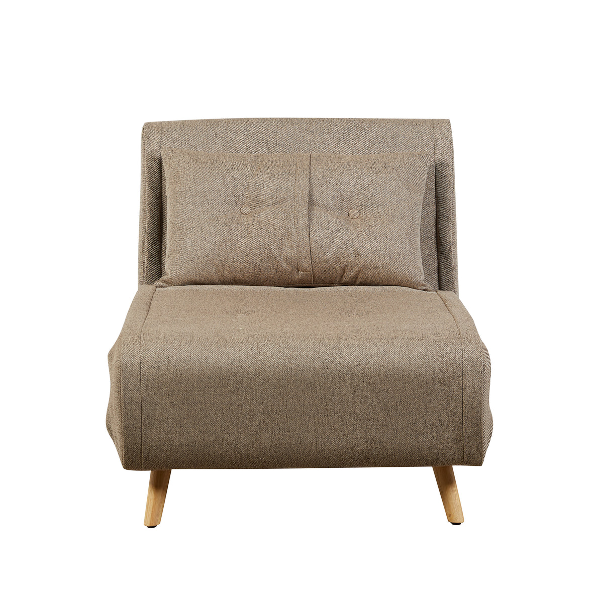 Freya Wheat accent chair bed, front