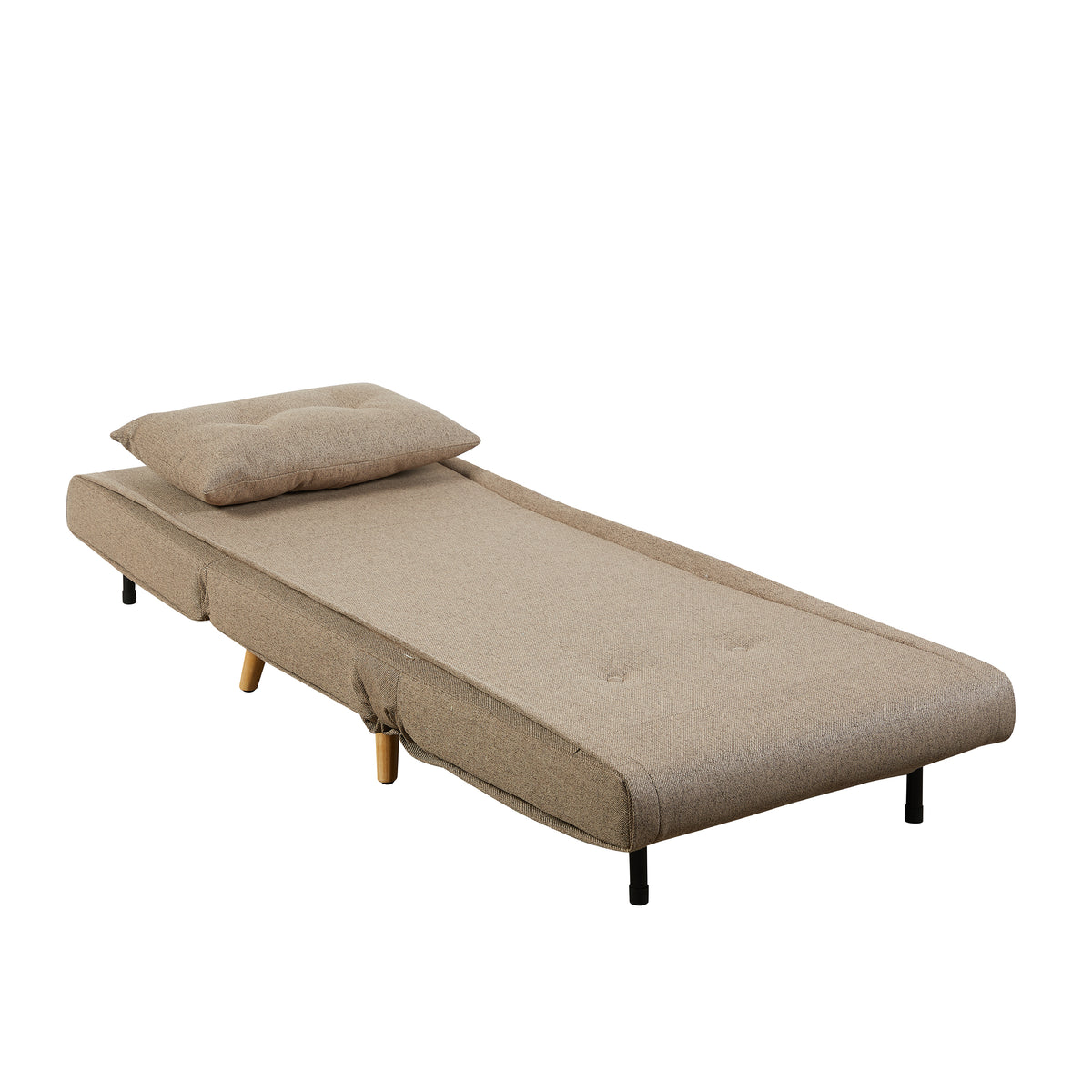 Freya Wheat accent chair bed, open bed