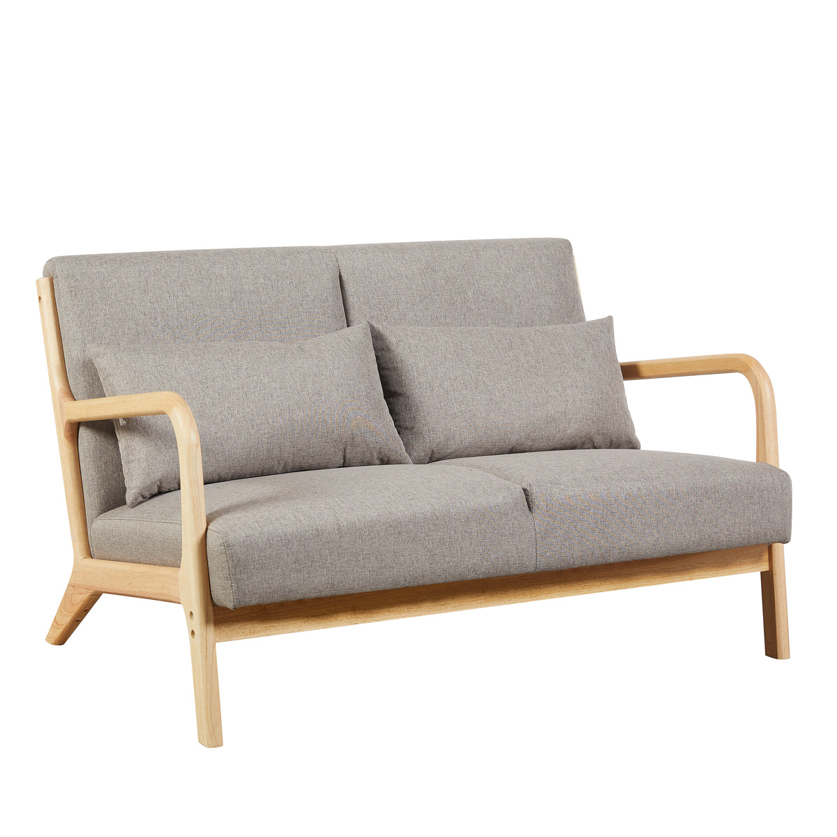 Hadley Stone Linen 2 seater sofa, angled