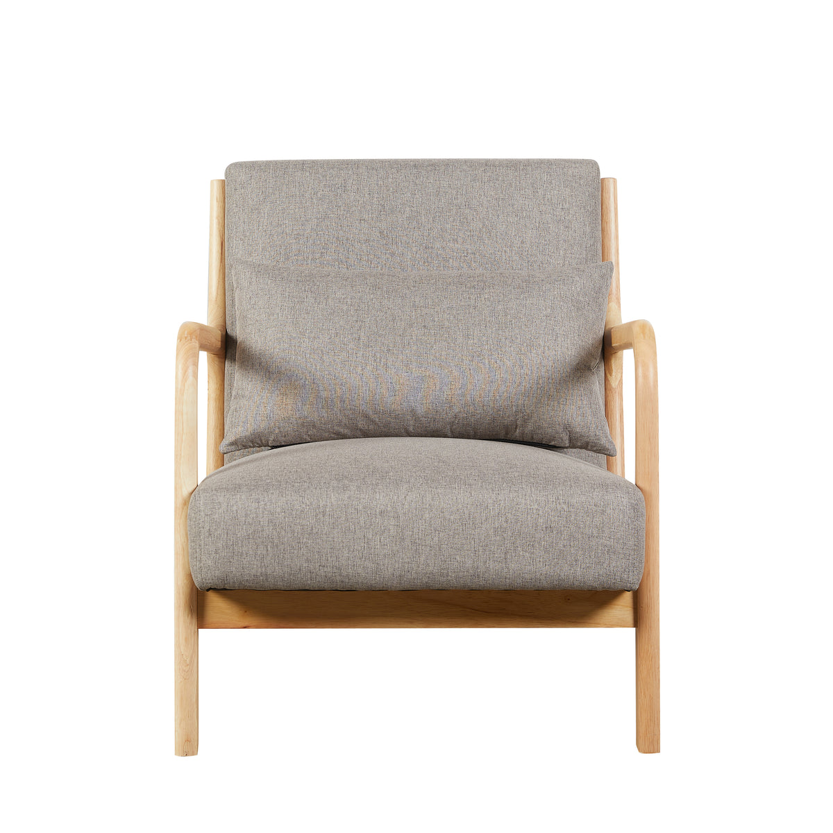 Hadley Stone Linen accent chair, front