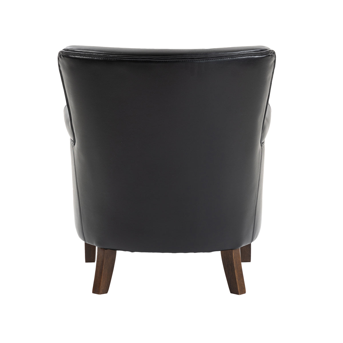 Harlow Black Leather Air armchair, rear