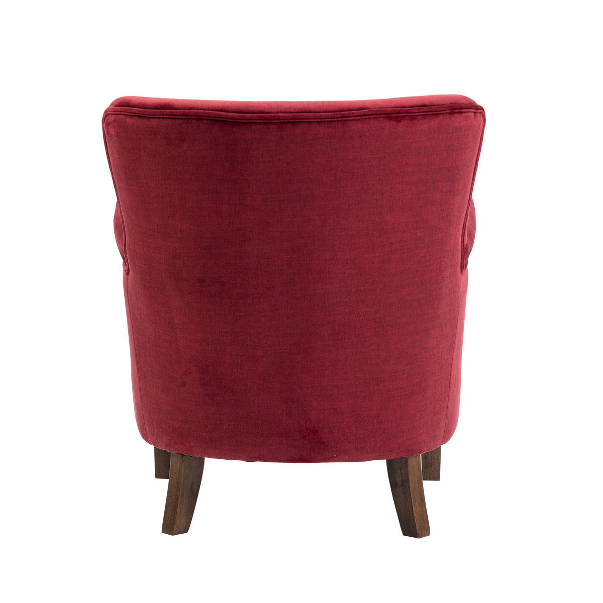 Harlow Bordeaux fabric armchair, rear