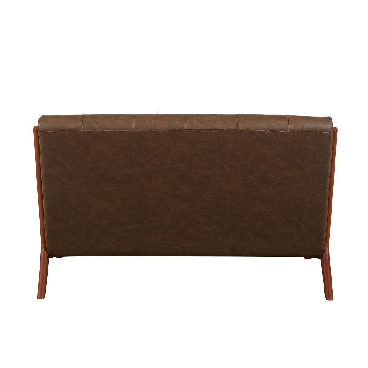 Juniper Brown PU 2 seater sofa, rear