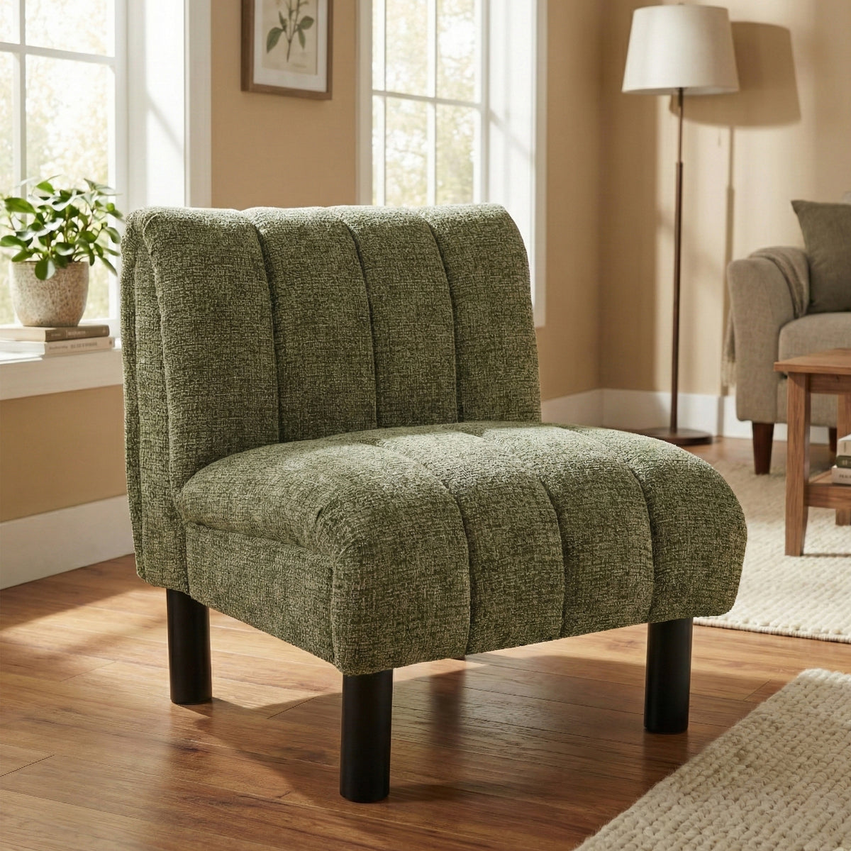 Lily Green fabric accent chair, alternate lifestyle
