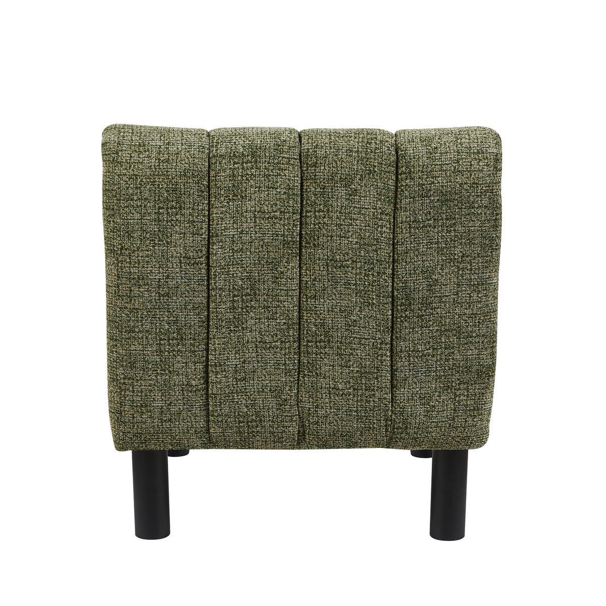 Lily Green fabric accent chair, rear