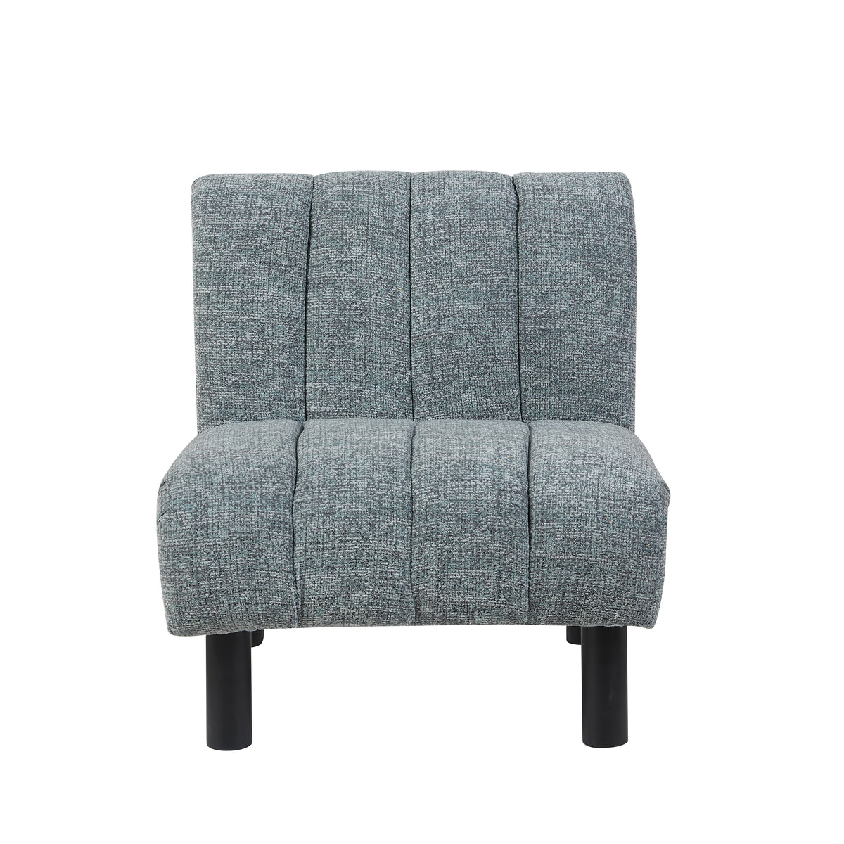 Lily Grey fabric accent chair, front