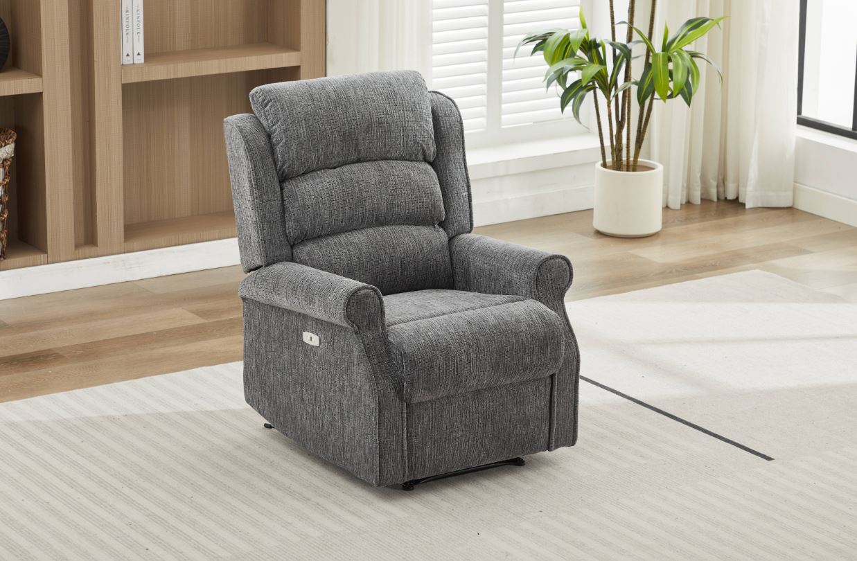 Regency Electric Reclining Armchair- Anthracite