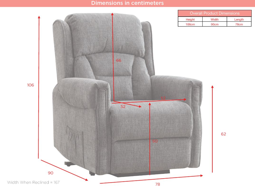 Balmoral Lift & Tilt Dual Motor Voice Control Armchair- Anthracite