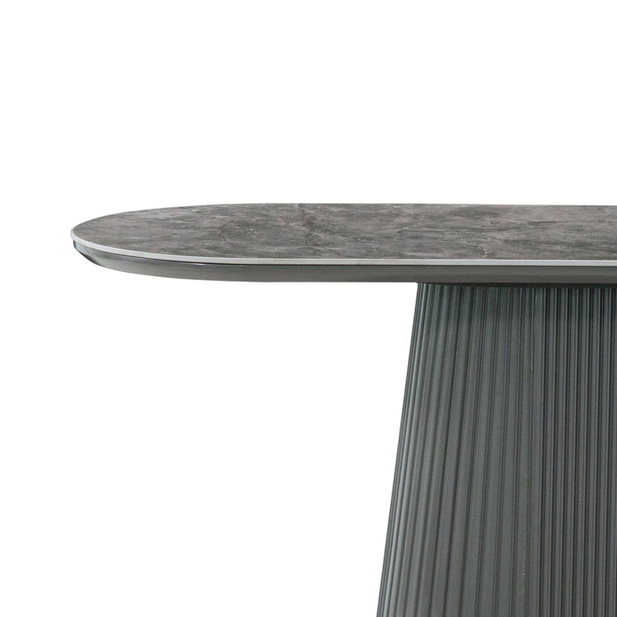 Barletta console top and pedestal detail
