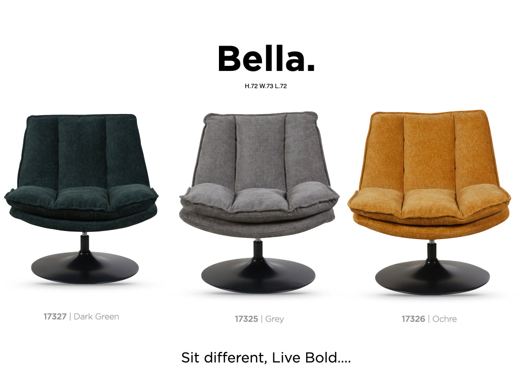 Bella, collection colour options