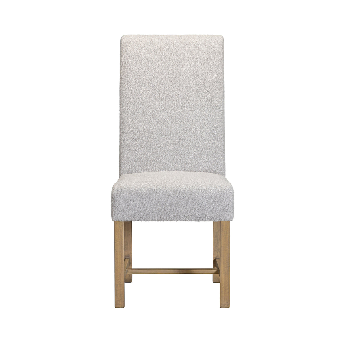 Chateau grey upholstered dining chair front view