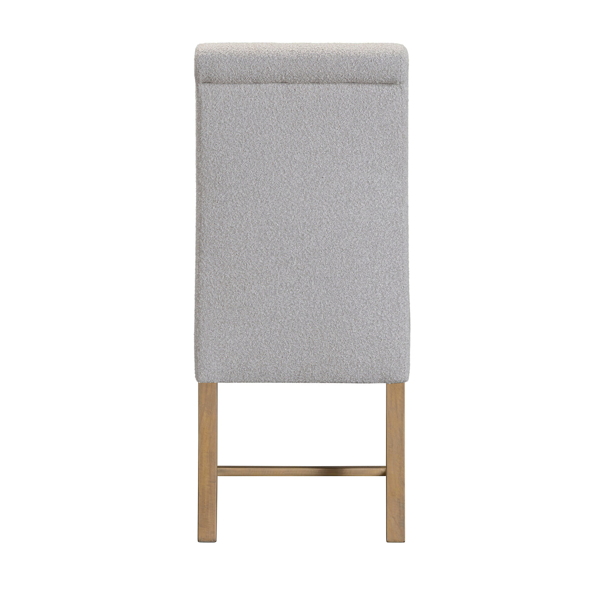 Chateau grey upholstered dining chair rear view