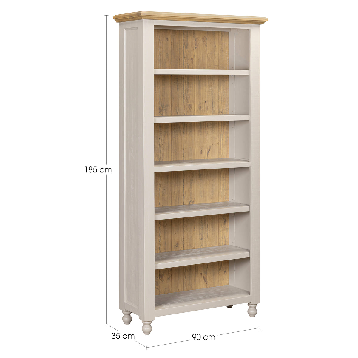 Chateau large bookcase overall dimension diagram