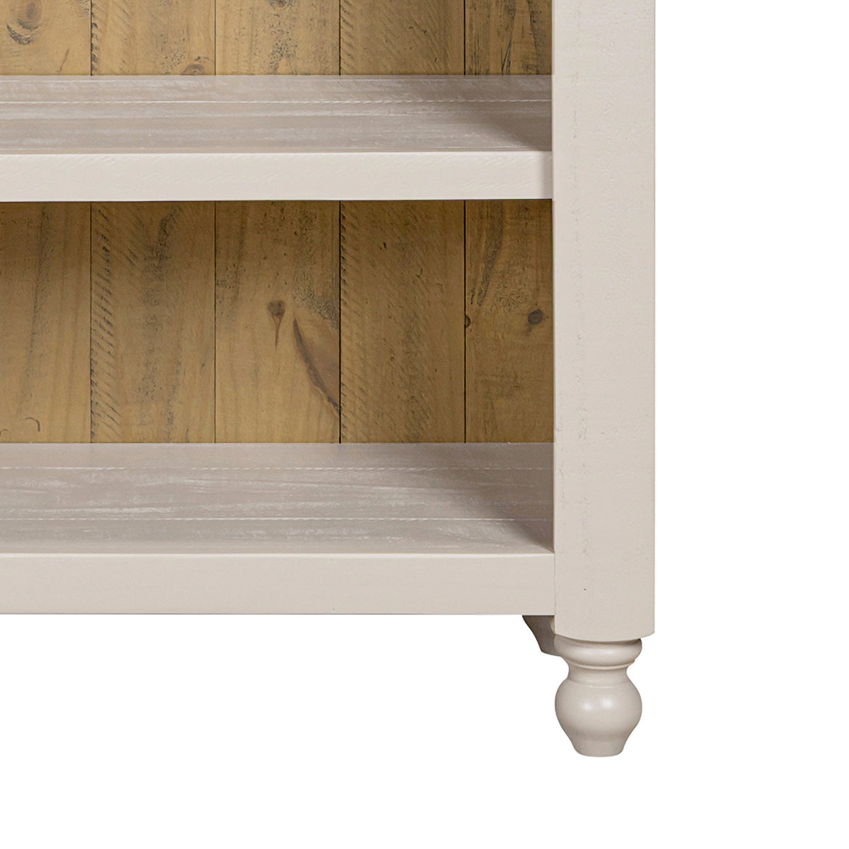Chateau large bookcase shelf and turned foot detail