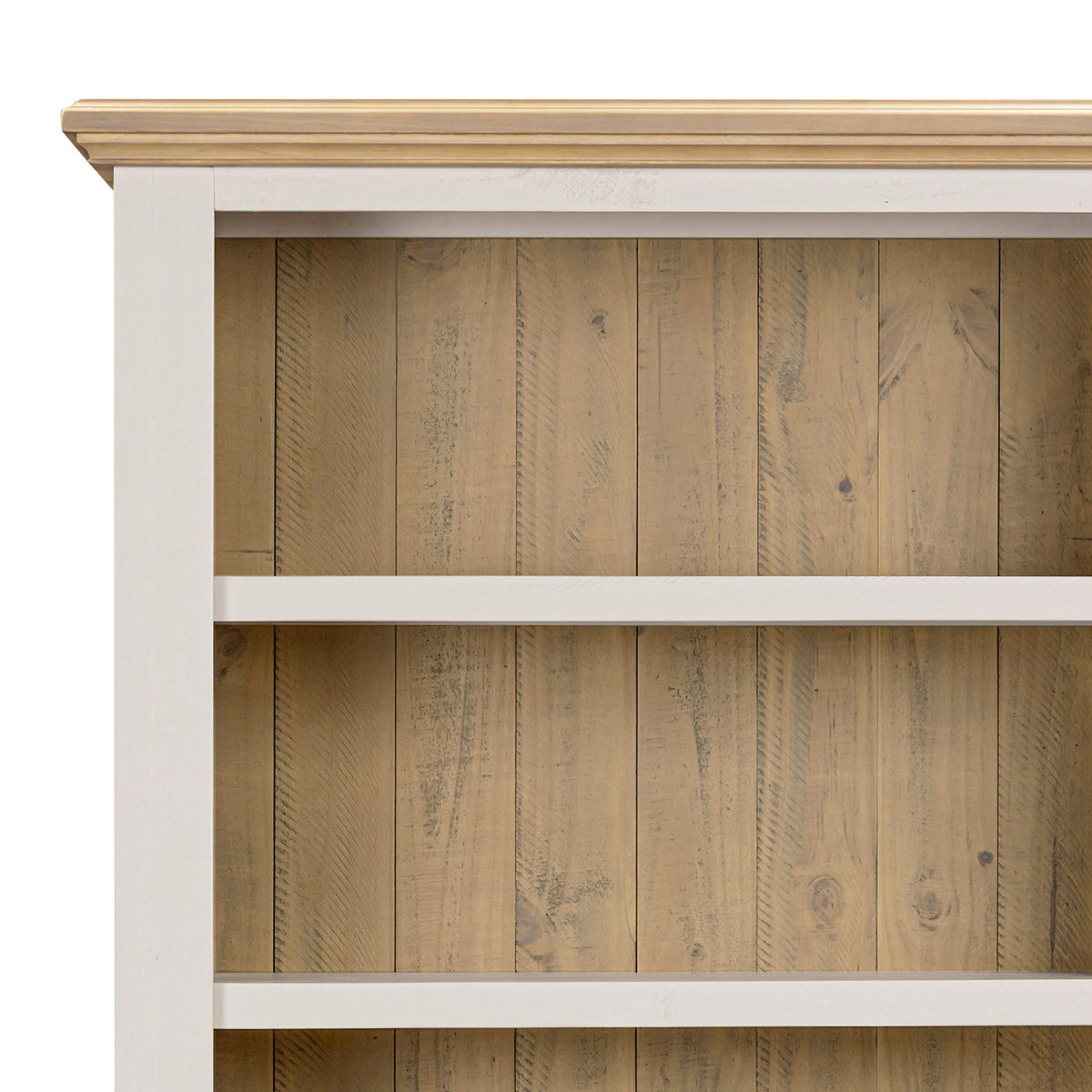 Chateau large bookcase top and panel detail