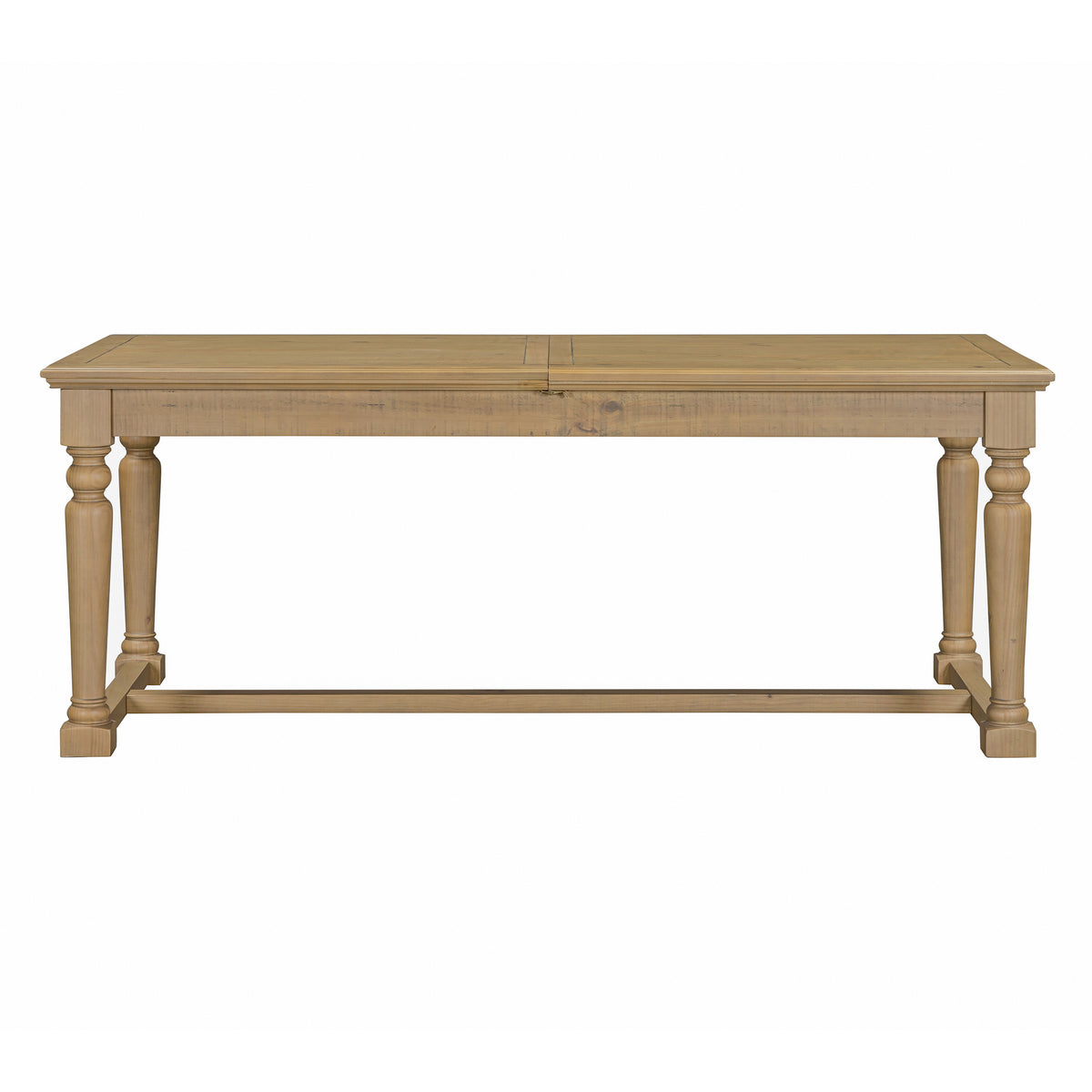 Chateau Rustic Extending Pine Dining Table, table front view