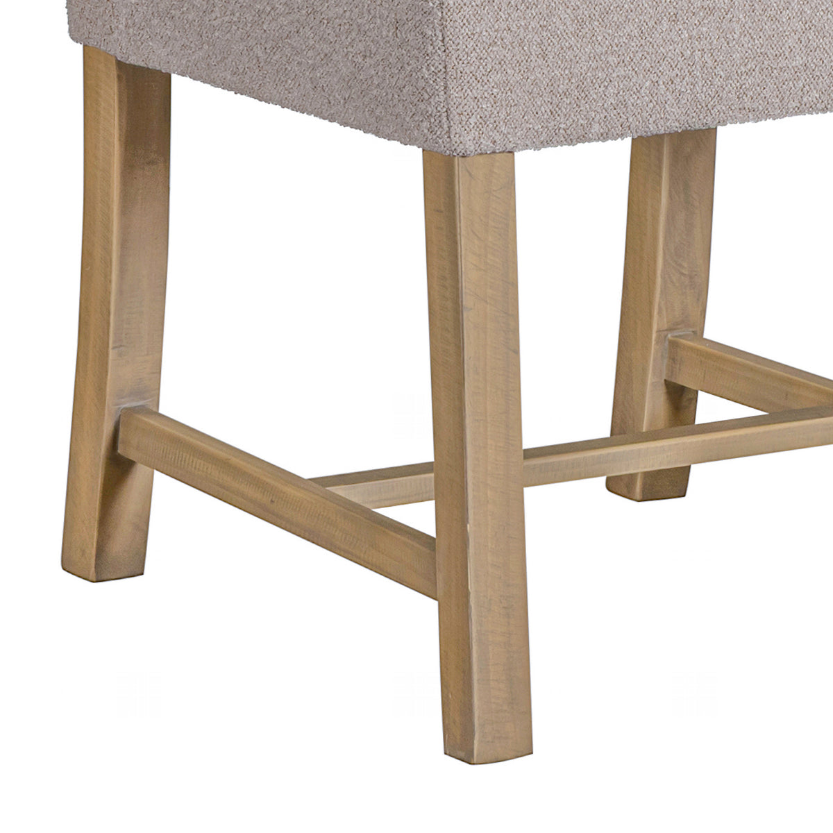 Chateau Rustic Beige Dining Chairs, chair leg detail