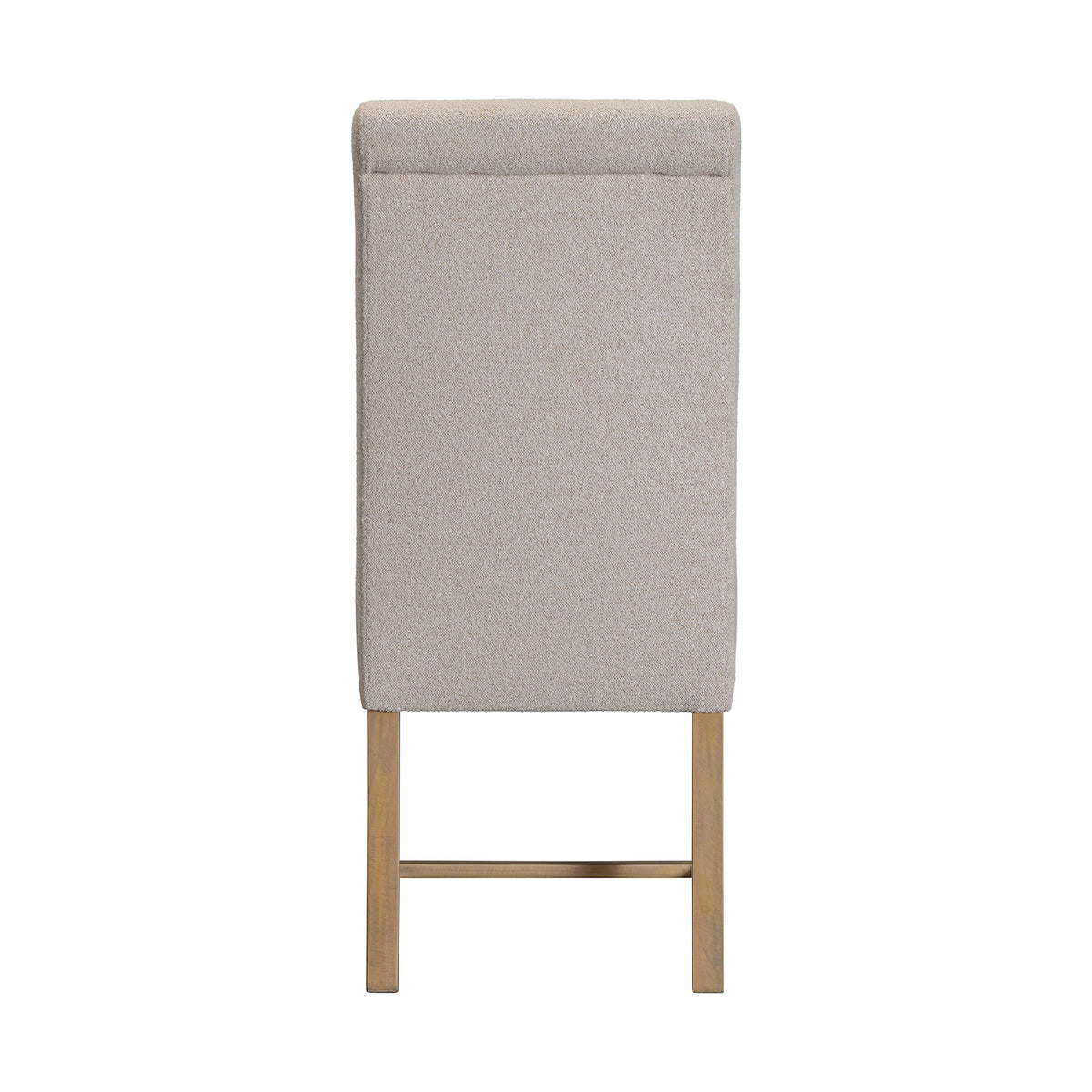 Chateau Rustic Beige Dining Chairs, beige chair rear view