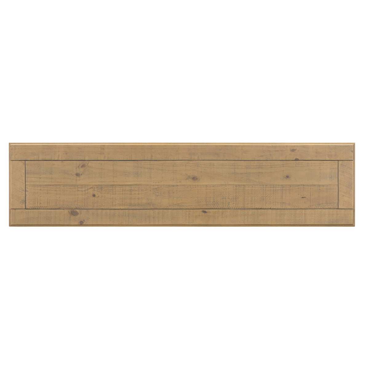 Chateau Rustic Pine Dining Bench, bench top view