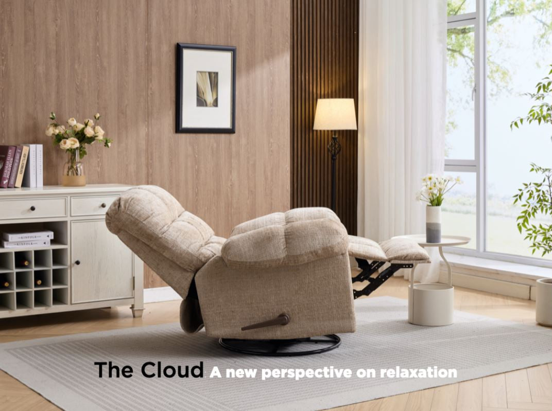 Cloud Swivel Armchair - Beige
