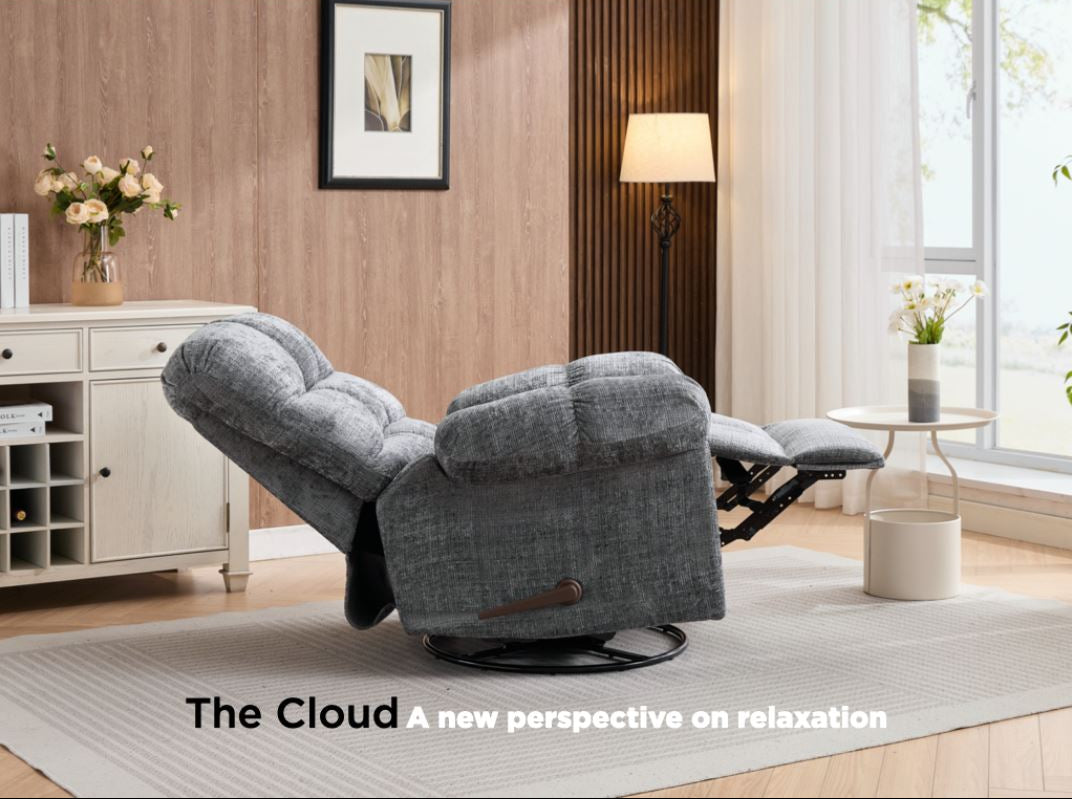 Cloud Swivel Armchair - Graphite