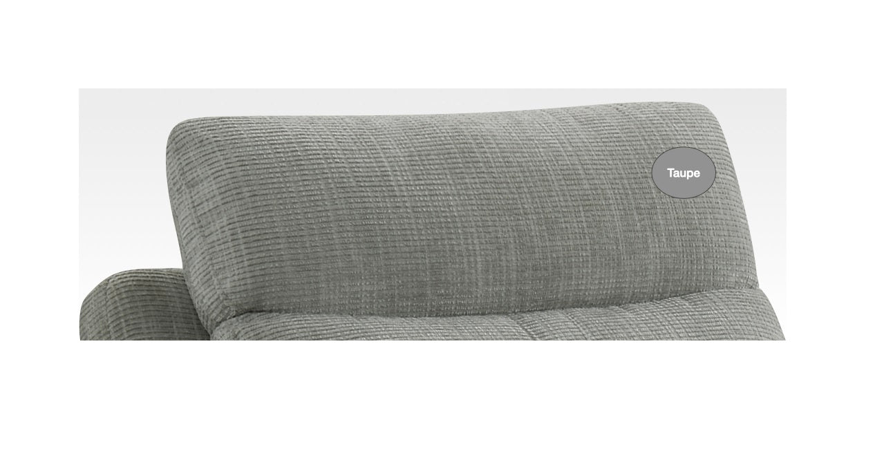 Covington Electric Recliner Armchair - Taupe (Fabric)