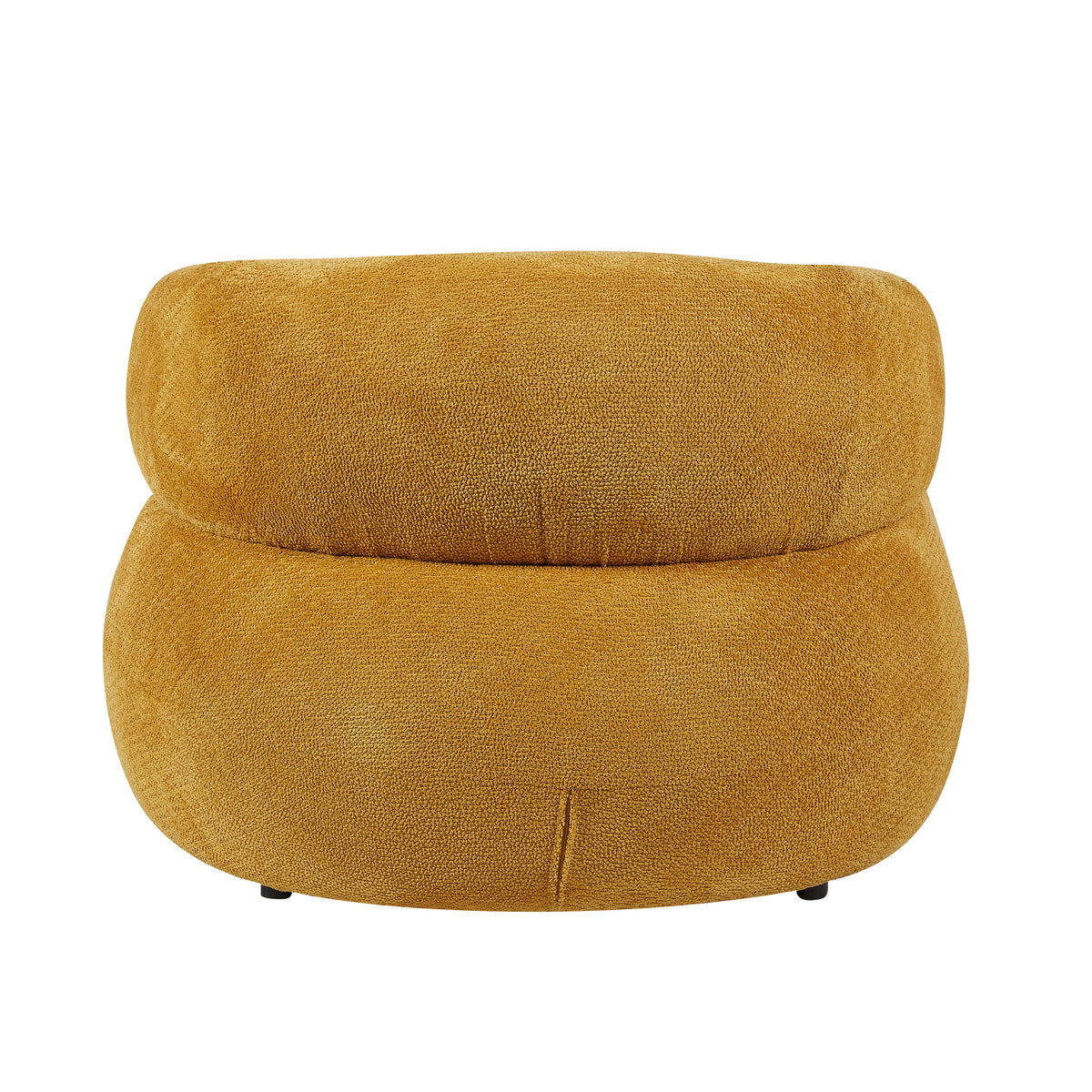 Daisy in Mustard, accent chair rear view