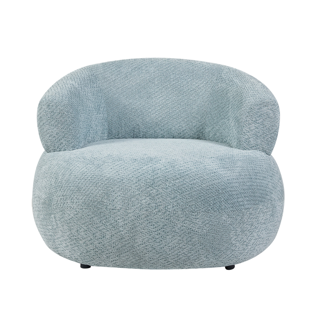 Daisy in Teal, accent chair front view